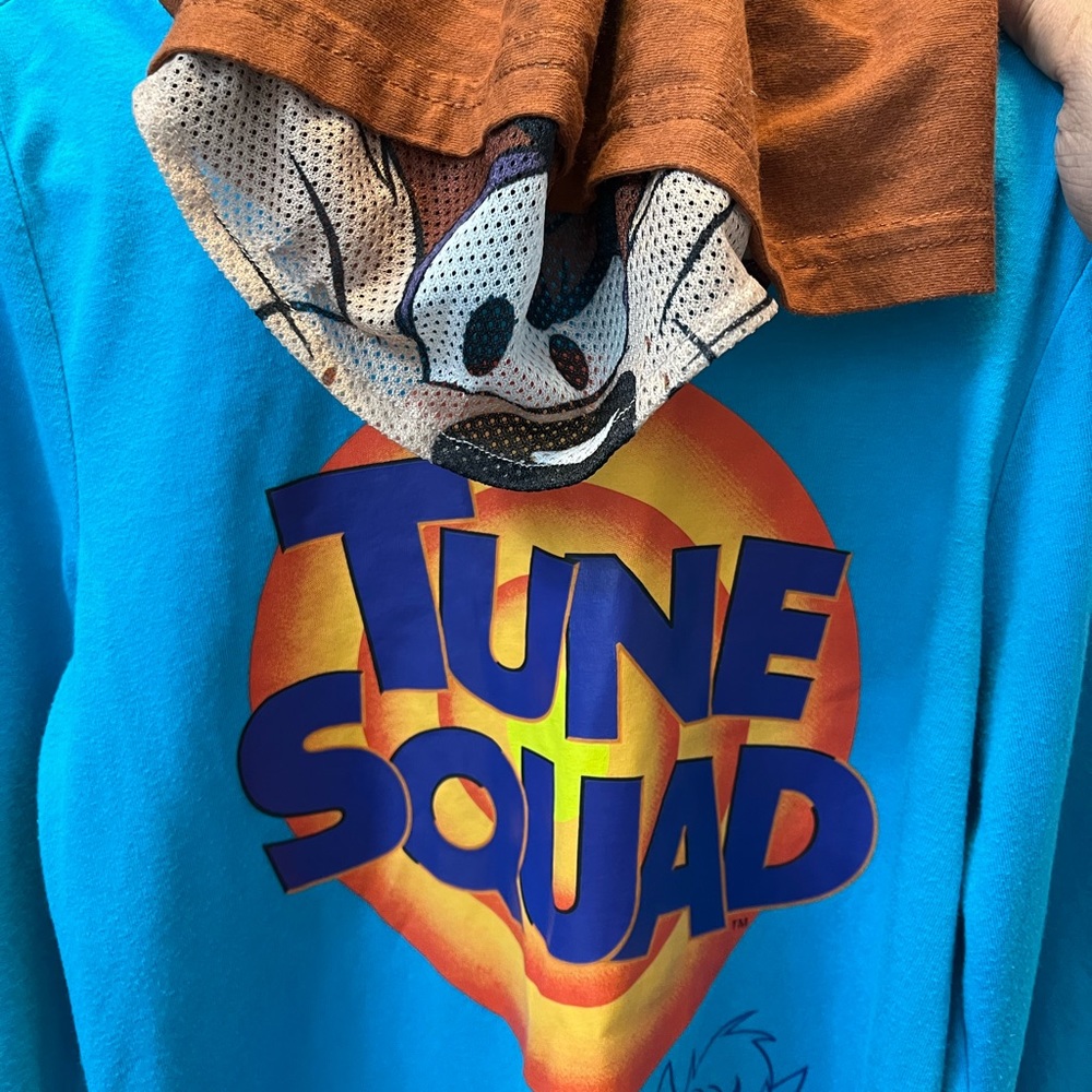 Space Jam Taz Hood Youth Shirt Size 10 Long Sleeve T-Shirt Throw Back 90’s - Picture 3 of 4